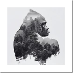 Gorilla Nature Outdoor Imagine Wild Free Posters and Art